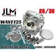 JLM WAVE125 W125 26/30 RACING HEAD SET CLYINDER HEAD ASSY 26MM EX 30MM IN 2630 RACING HEAD
