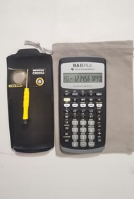 Texas Instruments BA II plus Financial Calculator CFA FRM CMA Approved Business Finance Exam Calcula