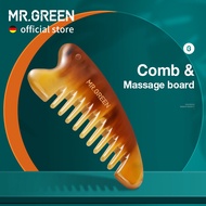 MR.GREEN Comb Với Guasha Bảng Mát Xa Cạo Sừng Bò Thiên Nhiên Dụng Cụ Làm Đẹp Khuôn Mặt Dụng Cụ Cạo G