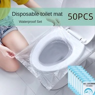 Disposable Toilet Seat Cover Mat Antibacterial Portable Waterproof Toilet Mat for Travel Camping Pelapis Tandas Duduk