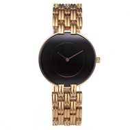 Miss Fox new round fashion men's watch personality simple waterproof black quartz watch tide