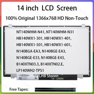 14" LCD Screen B140XTN02.E B140XTN03.3 NT140WHM-N41 HB140WX1-301 HB140WX1-401 HB140WX1-601 N140BGE-E