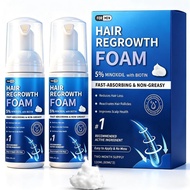 5%Minoxidil:HairRegrowthTreatment-2MonthsSupplyUnscentedMousseforMenandWomen,120ml(2x60ml)Non-Greasy