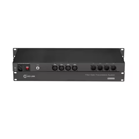 4 Channel 2 Ways Broadcast Quality Audio Over Fibre System via FC Single Mode Fiber Cable