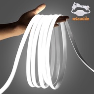 ไฟแถบไฟ LED COB สว่างสูง3เมตร-20เมตร240 LED/m ปลั๊ก EU 220V อัลลอยล์ไฟ LED ประดับสวนกลางแจ้งสำหรับไฟ