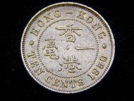 British Hong Kong - 1950年英屬香港一毫(Brass Cent)黃銅幣(英皇佐治六世像)