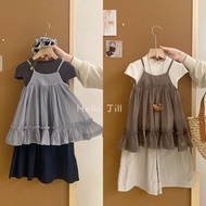 Ready Stock Children's Clothing 100-120HelloJill Girls' Suits Big Girls' Children's Clothing 2603KA1