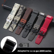24mm Resin Silicone Watch Band for GA-2000 GA-2200M Series PRG-600, Outdoor Adventure Comfortable Sw