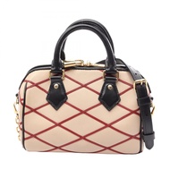 【二手】LOUIS VUITTONSpeedy Bandoulière 20 兩用手提包 M24261 米色/RED皮革 Speedy Bandoulière 20 女士