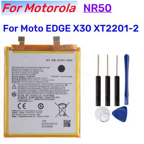 NR50 5000mAh Rechargeable LiPo Battery Replacement For Motorola Edge X30 XT2201-2 Edge 30 Ultra Mobi