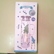 ［清屋］ 7-11 Mofusand Glass Pitcher 鯊魚貓 玻璃水壺