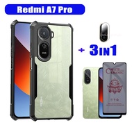 For Redmi A7 Pro Phone Case Redmi A7Pro A5 A4 A3 A3X A3 Pro Turbo 5 Max Anti-peeping Tempered Glass 