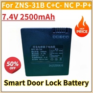 New Replacement Rechargeable Smart Door Lock Battery 7.4V 2500mAh for ZNS-31B C+C- NC P-P+