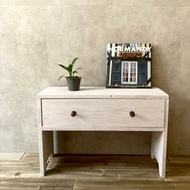 衣櫃衣服收納櫃破舊別緻仿古風格木架子四腿時尚北歐客廳收納2抽屜