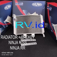 Radiator Huwi NINJA R/ NINJA RR + RADIATOR BRACKET NINJA 150 R NINJA 150 RR IMPORT THAILAND