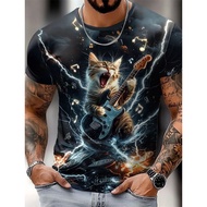 Fashionable 3D Cat T-shirt
