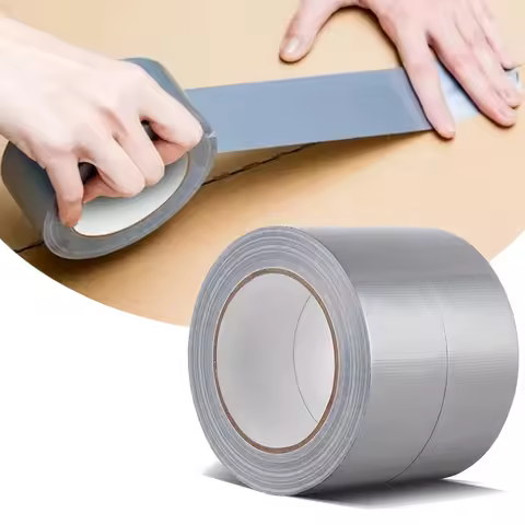 Waterproof Strong Adhesive Tape Length 16.4/32.81/65.62ft Silver Duct Tape Heavy Duct for Packing Se
