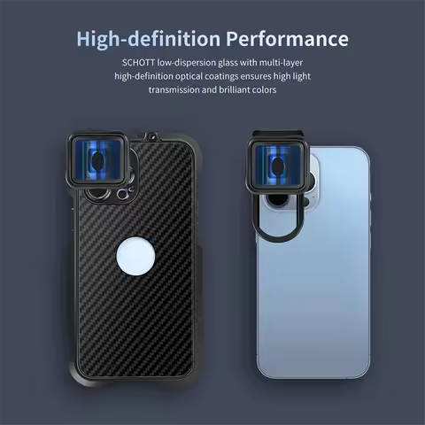 A02R 1.55X Mobile Phone Movie Lens, Wide Screen Anamorphic Lens, Blu-Ray Brushed Video Lens