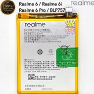 Baterai Realme 6 Realme 6i Realme 6 Pro BLP757 Original Batre Batere