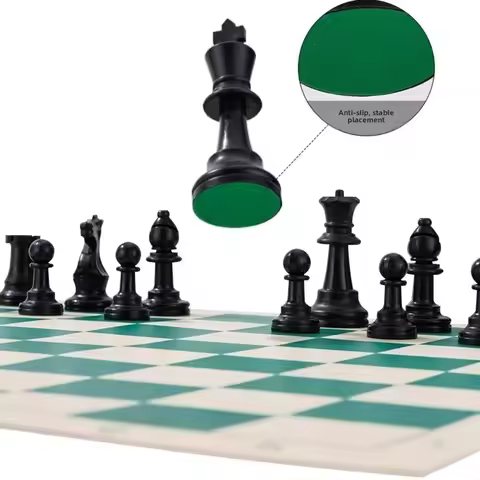 36/42/51cm Chessboard Medieval Chess Set Folding Board Non Slip Mat Tournament Chess Board Games Rol
