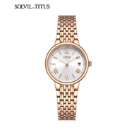 Solvil et Titus W06-03025-008 Women's Quartz Analogue Watch in Silver White Dial and Stainless Steel