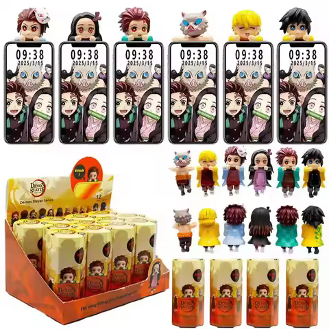 2025 Demon Slayer Hippers Blind Box Mini Action Figures Collectible Decoration Kids Toys Mystery Box