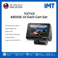 70mai Dash Cam 4K A800SE | 4K 30FPS | 24H Smart Parking Surveillance | Dual Channel Recording