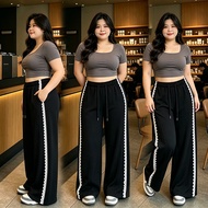 S~5XL unisex jogging pants long pants for women baggy black white pants for women
