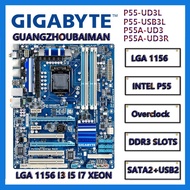 Used GA-P55A-UD3R UD3 USB3 SATA3 GA-P55-USB3 USB3L SATA2 USB3/GA-P55-UD3L LGA 1156 Motherboard DDR3 