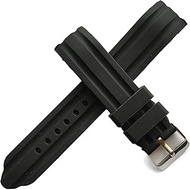 22mm Curved End Silicone Rubber Watch Band Strap fits SKX007 7S26 SKX009J 7s26-0020 SKX007K2 SKX009K