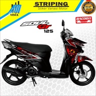 Striping Soul Gt 125 Sticker Variation Mio Soul Gt 125 Hayabusa Design