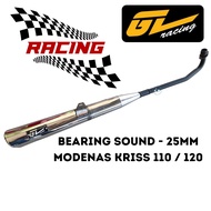 GL RACING EXHAUST STANDARD OPEN BEARING SOUND 25MM RACING EZOS RACING EKZOS MODENAS KRISS 110 KRISS 