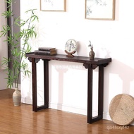 New Chinese Style Solid Wood Altar Console Modern Minimalist a Long Narrow Table Wall Side Table Altar Tribute Table Bud