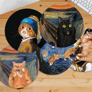 Cute Cats Pad Van Gogh Mouse Mat Gamer Vintage Starry Night Gaming Accessories Mousepad Computer Desk Mousemats