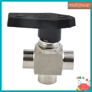 【SUFA】3 Way Ball Valve 304 Stainless Steel For BSPP Female Thread Valve For Water