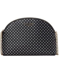 Kate Spade Spencer Metallic Dot Double-Zip Crossbody Bag in Black Multi k4547