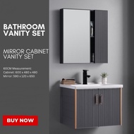 Bathroom Vanity Set Free Tap And Pop Up Waste Sink Mirror Cabinet Set