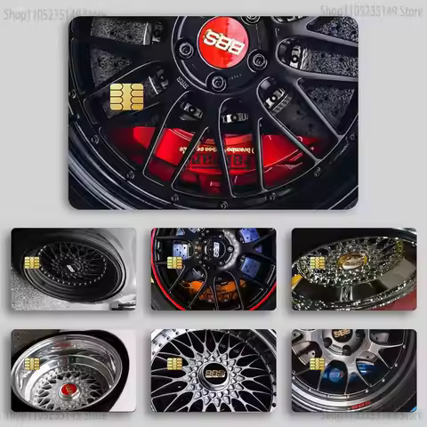 BBS Car Rim Wheel Credit Card HD Stickers Game Card Decal Card Matte Film Skin Small Chip Waterproof