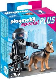 [4Fun] 全新 盒裝 摩比 Playmobil special plus 5369 鎮暴 警察 警犬 緝毒犬