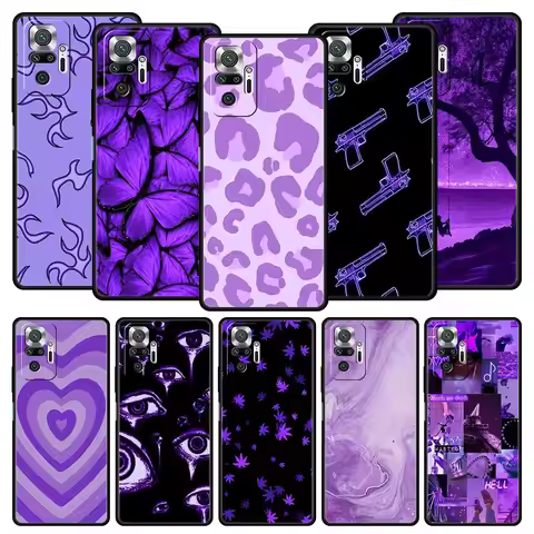 infinity on Purple For Xiaomi Redmi Note 12 Phone Case 10C 10 11 9 8 Pro Plus 9S 7 8T 9T 9A 8A 9C K5