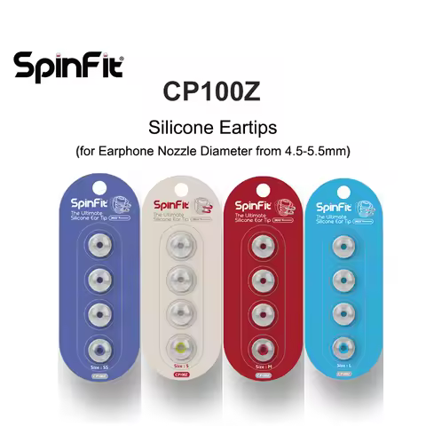 SpinFit CP100Z Silicone Ear tips Patented 360 degree Free Rotation for True Wireless Earphone