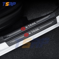 4pcs For Nissan Xtrail X Trail T30 T31 T32 Car Door Sill Car Threshold Pedal Sticker Protector Carbon Fiber Vinyl Accessories