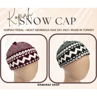 Kopiah Snowcap Kait Tebal | Snow Cap Men Lelaki Dewasa | Turkey