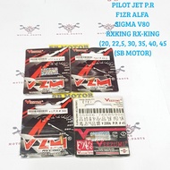 PILOT JET P,R F1ZR RXKING RX-KING V80 ALFA SIGMA SIZE 20 22.5 30 40 45