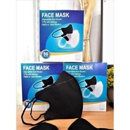 Masker Duckbill  3ply 1box isi 50pcs Masker Duckbill Hitam FACE MASK Masker Dewasa