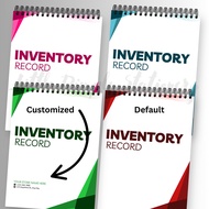 Customize Inventory Record A5 / A4 Size / 80 gsm / 50 leaves notebook
