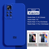 Full Soft Camera Protection Case Xiaomi Redmi Note 11 Pro Plus 11S 11E 11T Global Pro+ 4G 5G Casing Original Liquid Silicone Cover