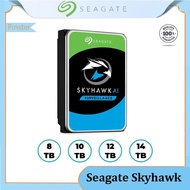 Seagate Skyhawk AI CCTV 3.5" HDD Security Surveillance NVR Hard Drive SATA 7200RPM Internal Hard Disk (16TB/14TB/12TB/10TB/8TB)