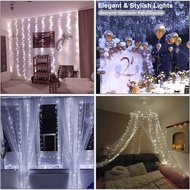 3M 300 LED Window Curtain String Light 8 Lighting Modes USB String Lights Fairy Lights for Christmas