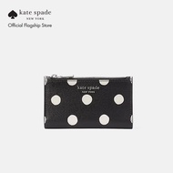 Kate Spade New York Womens Morgan Sunshine Dot Small Slim Bifold Wallet